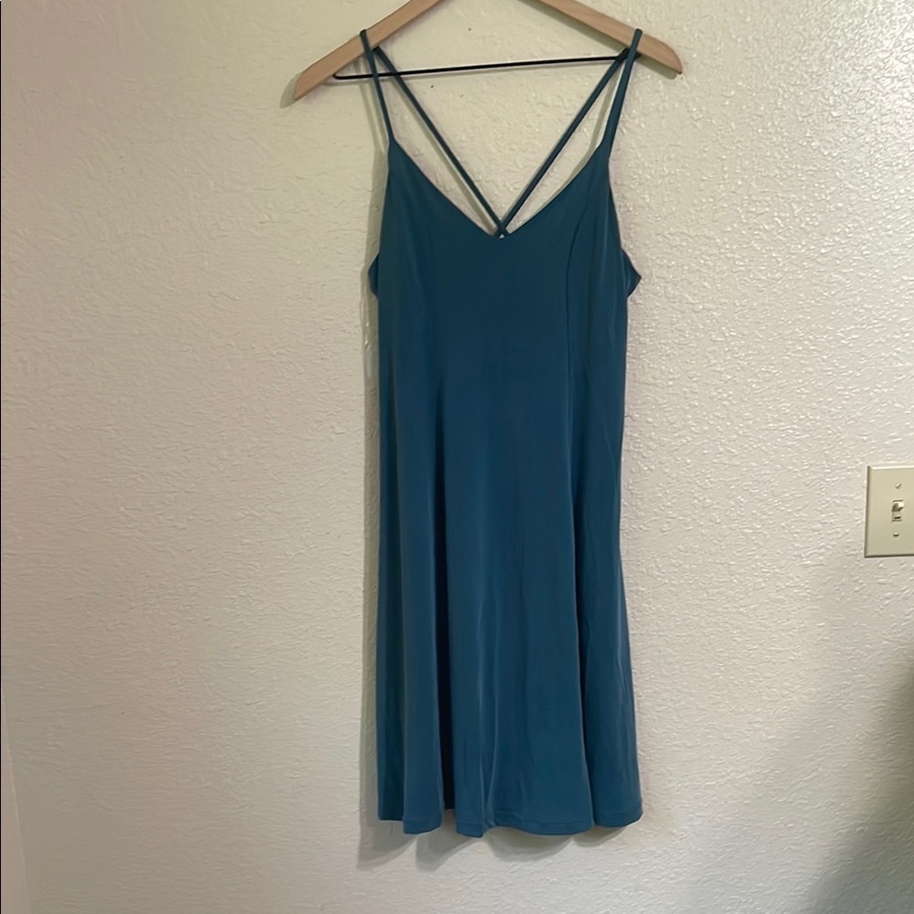 Alyo Teal Strappy Dress - Picture 2 of 8